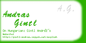 andras gintl business card